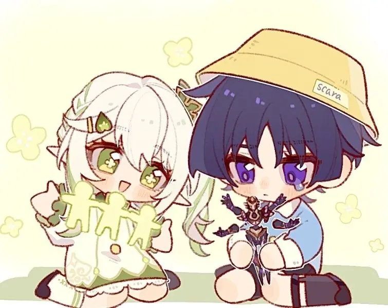 Ảnh anime chibi với biểu cảm vui nhộn