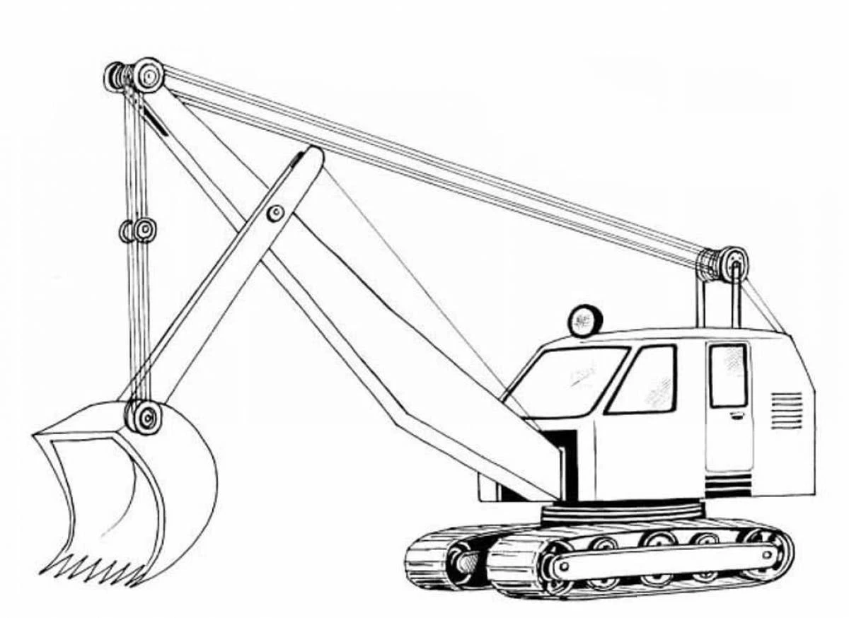 Bức tranh cần cẩu dễ thương