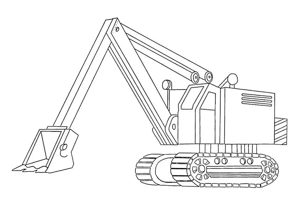 Bức tranh màu cần cẩu dễ dàng thực hiện