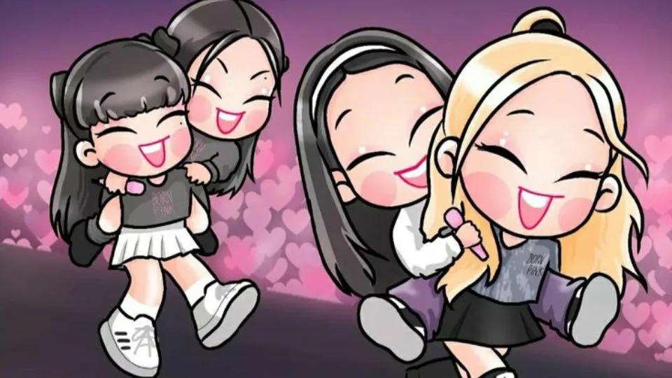 Bức ảnh Chibi Blackpink của Jennie với sự lôi cuốn quyến rũ và đáng yêu.