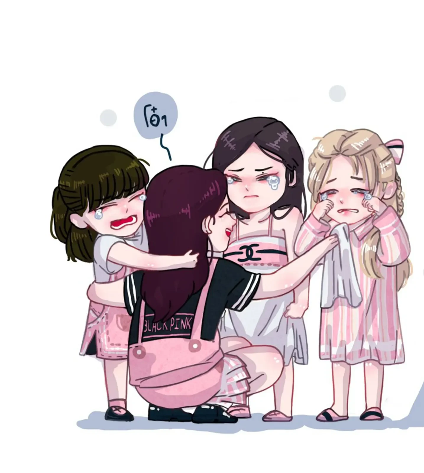 Nhìn vào bức ảnh Chibi Blackpink, truyền cảm hứng cho cuộc sống mỗi ngày.