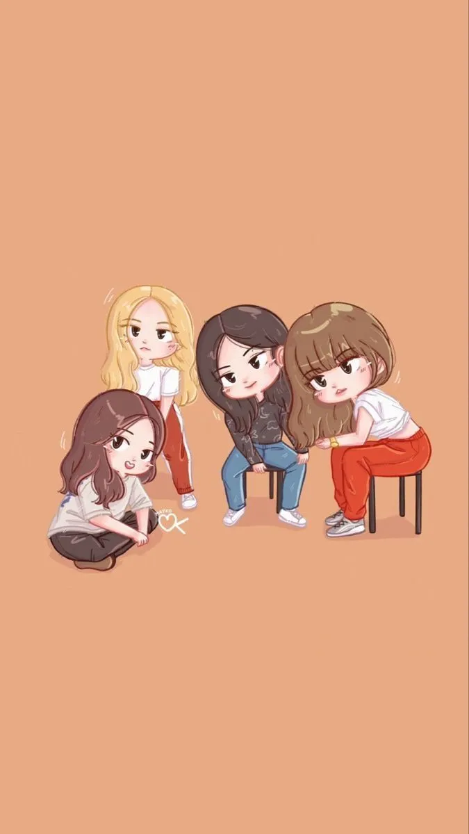 Phiên bản Blackpink Chibi tái tạo bầu không khí hiệu suất sôi động.