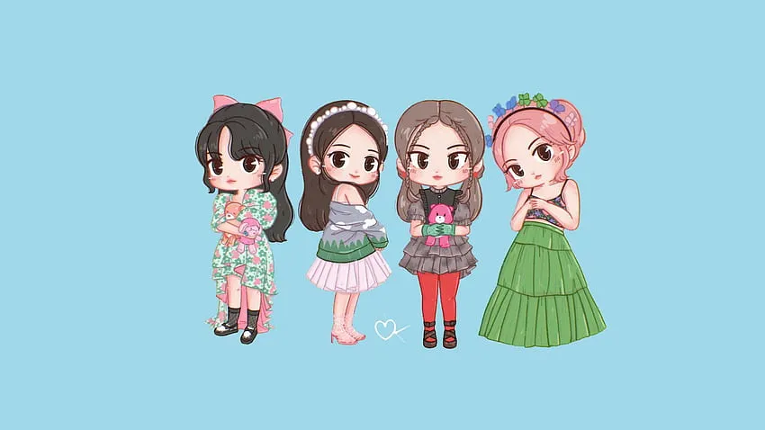 Bộ ảnh Chibi Blackpink mới nhất, độc đáo và sáng tạo.