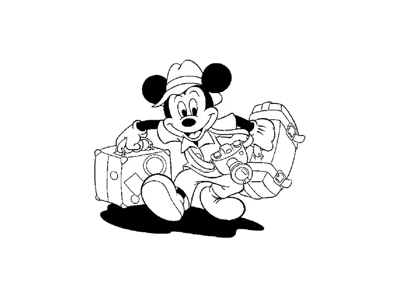 Bộ tô màu chuột Mickey cho em bé của bạn