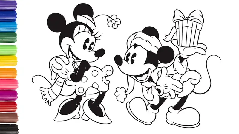 Màu chuột Mickey với các chi tiết thú vị