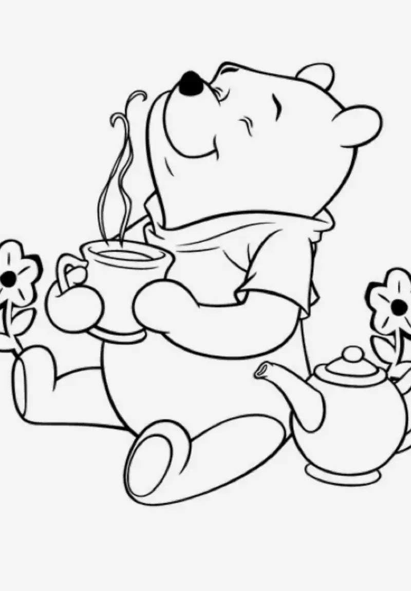 Winnie The Pooh Color Fain cho trẻ em