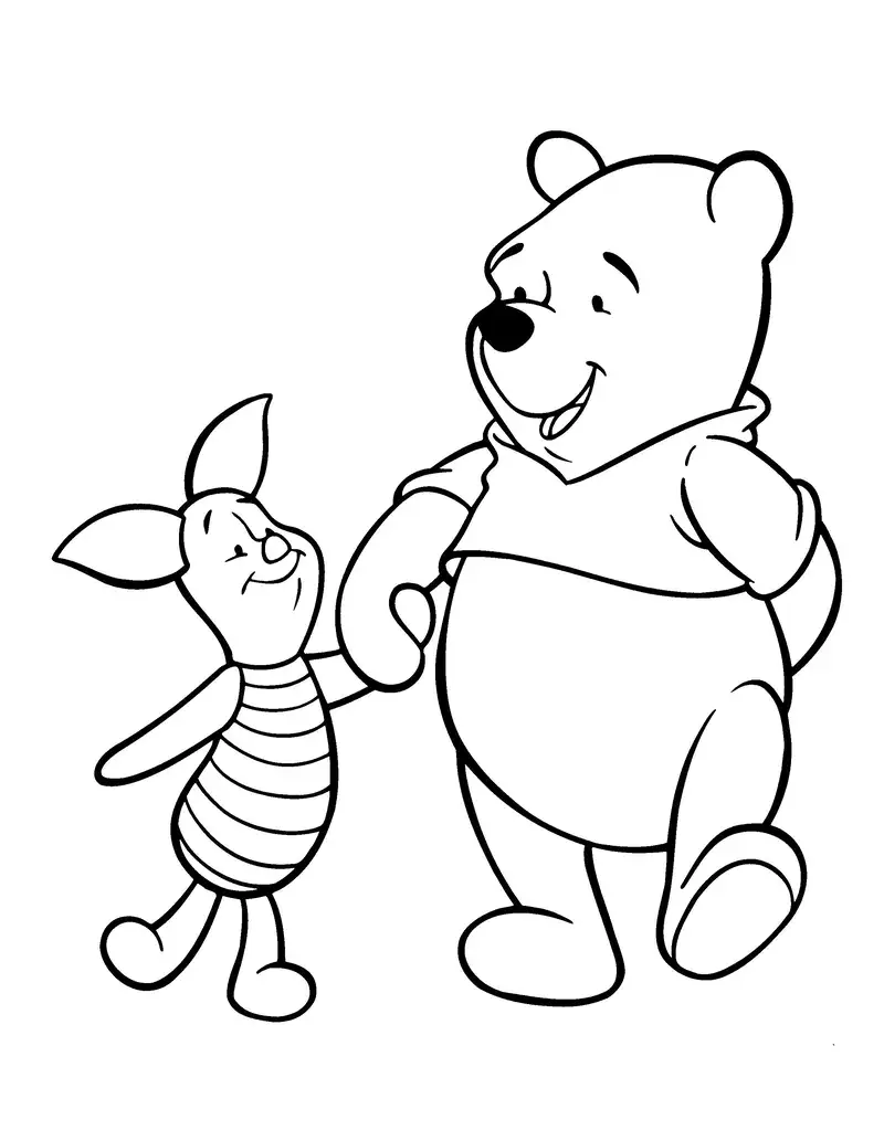 Winnie The Pooh Coloring rất dễ dàng và thú vị