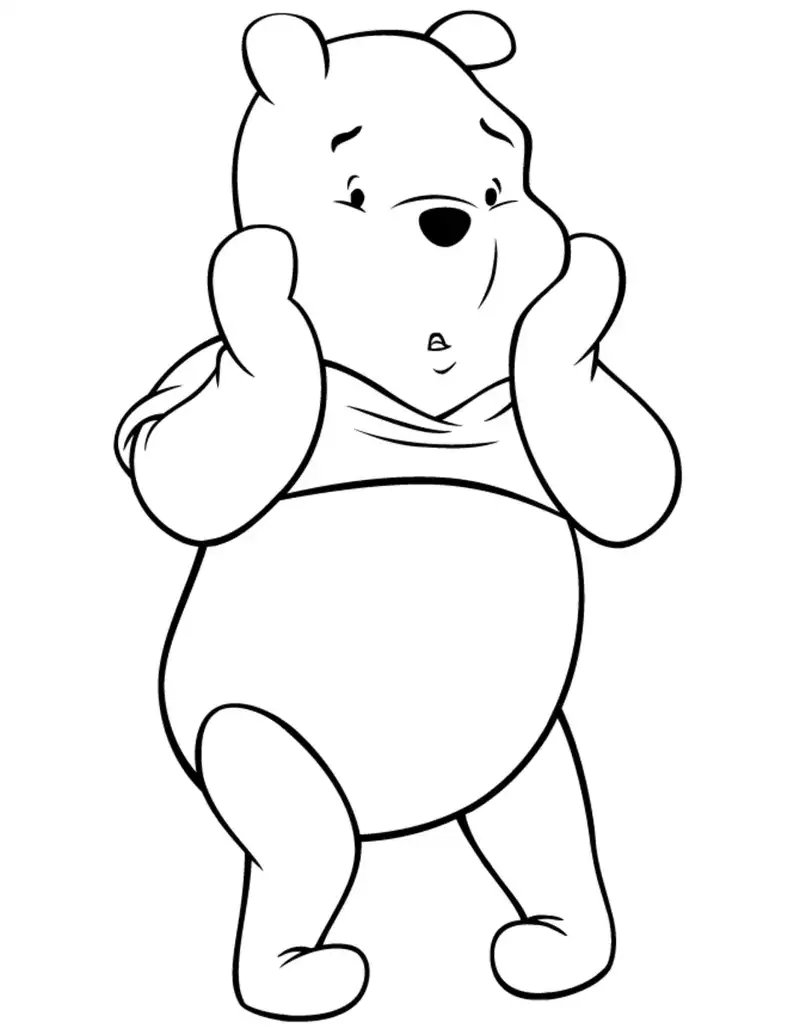 Winnie The Pooh vẽ với các chi tiết đáng yêu