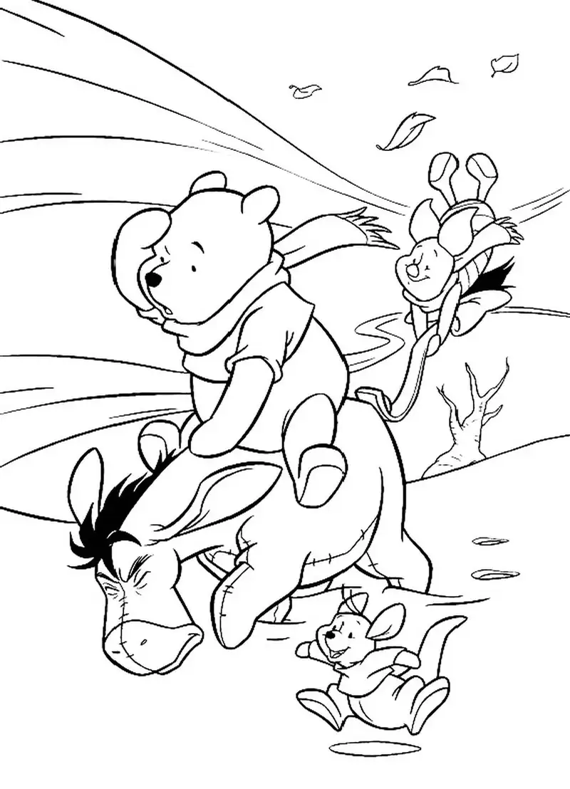 Winnie The Pooh tô màu bức tranh truyền cảm hứng cho hoạt hình bé của bạn