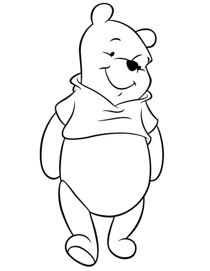 Winnie The Pooh Coloring bức tranh cực kỳ ấn tượng