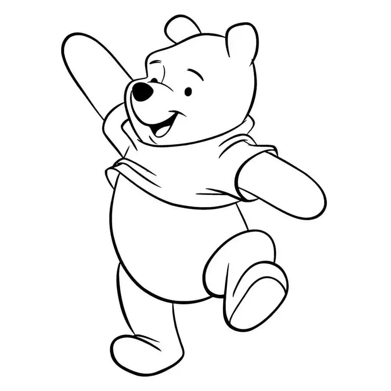 Winnie The Pooh tô màu bức tranh từ thế giới hoạt hình nổi tiếng