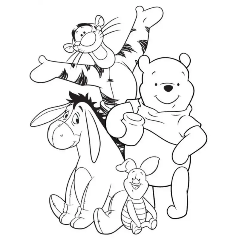 Winnie The Pooh Color rất thú vị và thú vị cho em bé của bạn