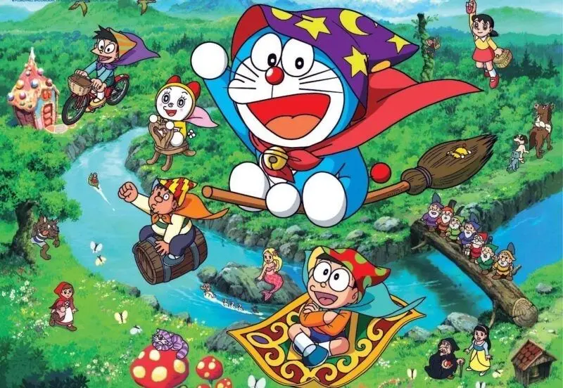 Hình nền Doraemon đáng yêu cho máy tính xách tay