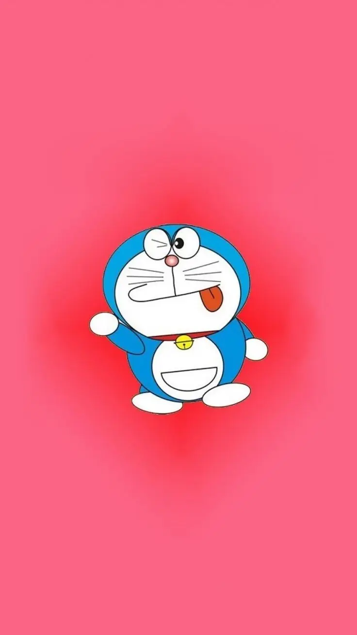 Doraemon hình nền dễ thương với nền pastel