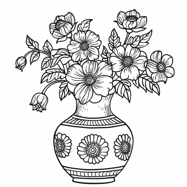 Coloring vases - fun educational activities for children of all ages.