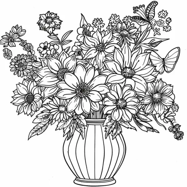 Coloring vases - Activities help children understand more about color harmony.