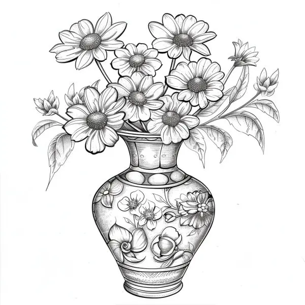 Coloring vases - Perfect educational and entertainment activities for your baby.