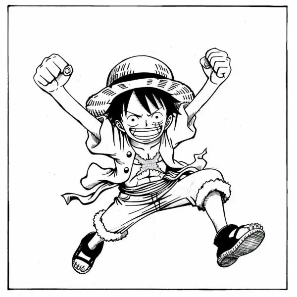 Biến Luffy thành phiên bản của bạn thông qua một bức tranh tô màu mát mẻ.