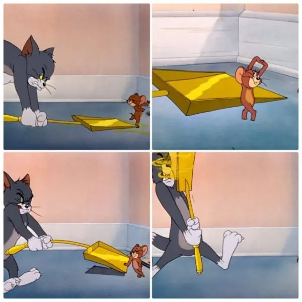 Meme Tom và Jerry rất vui và hài hước