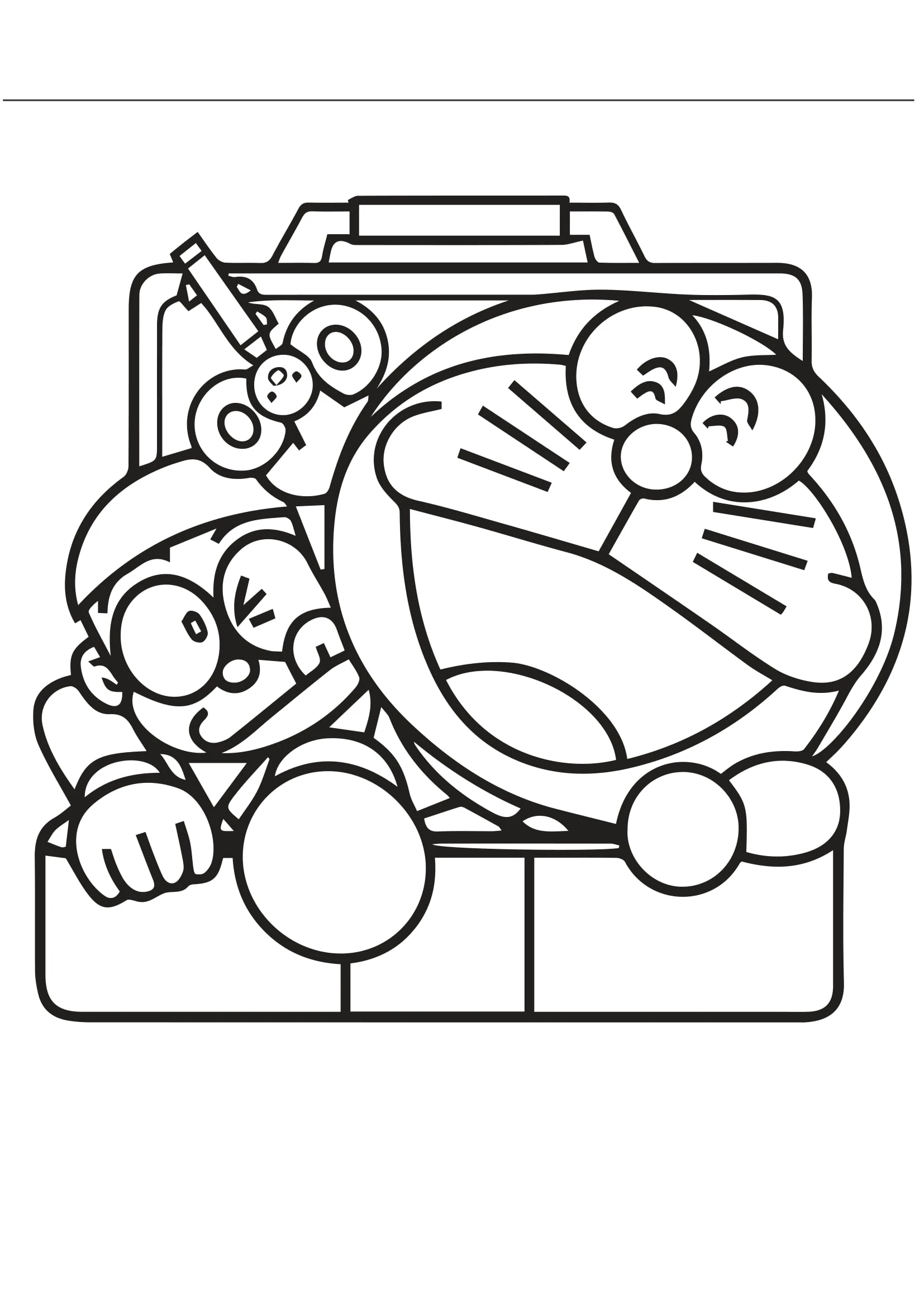 Download free Nobita coloring paintings, your baby will love every detail.