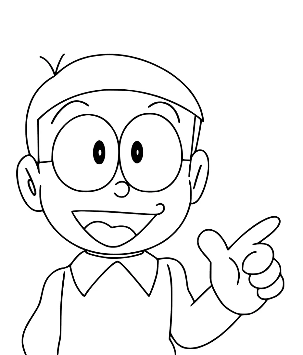 Together with Nobita coloring, discover fascinating stories through each stroke!