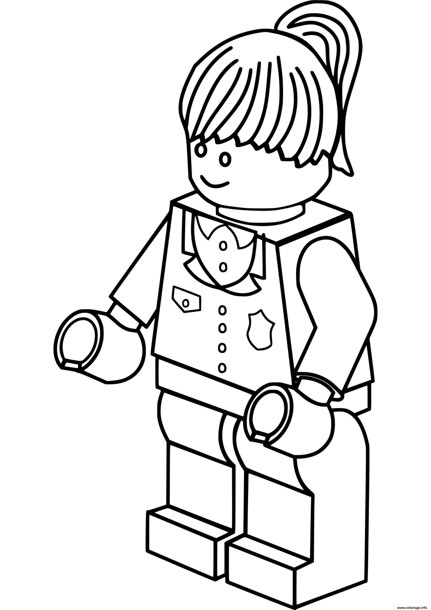 Interesting LEGO coloring helps children improve drawing skills