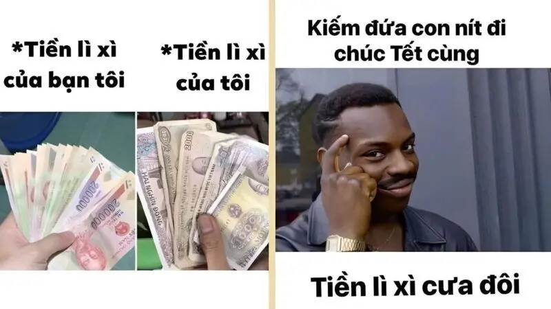 Meme năm mới mang lại niềm vui cho mọi người