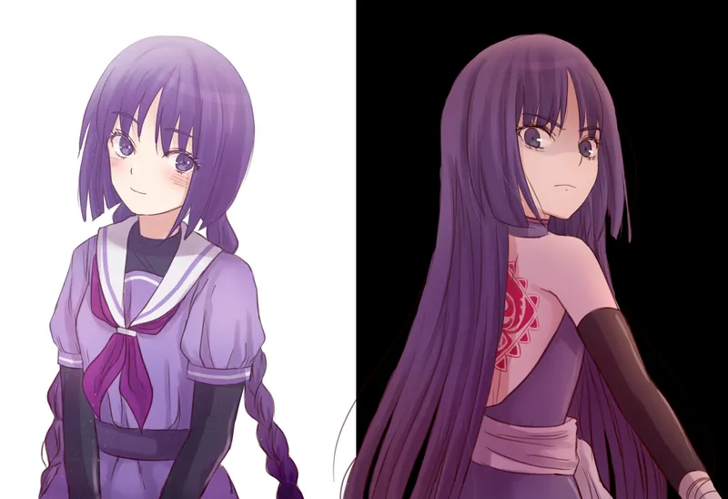 Photo of Sumire Kakei characters with light style