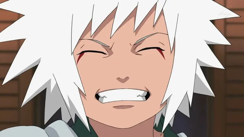 Ảnh Jiraiya cho thấy sự chiến đấu và sự kiên trì tràn đầy năng lượng