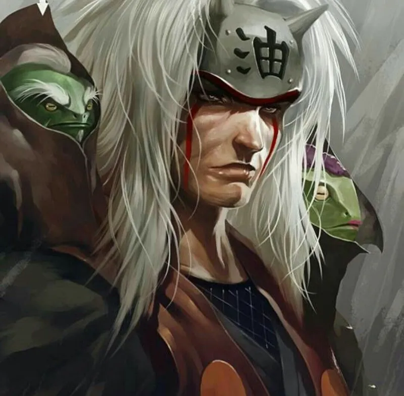 Ảnh Jiraiya với biểu cảm mạnh mẽ sẽ là nguồn cảm hứng cho người hâm mộ anime