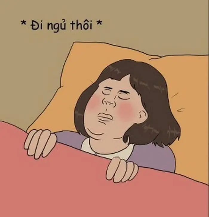 Meme đi ngủ để chia sẻ rất nhiều