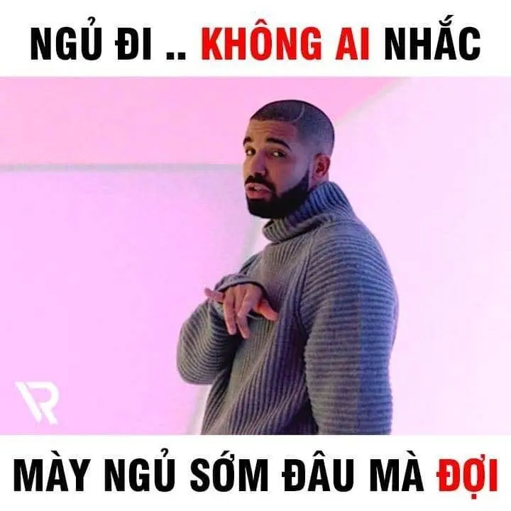 Meme nhắc nhở bạn đi ngủ hài hước, thú vị