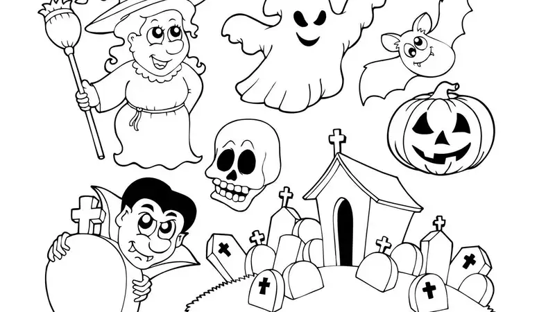 Tô màu lễ hội Halloween giúp trẻ khám phá sự kỳ diệu