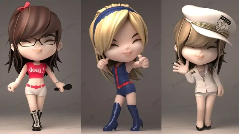 Hình ảnh Chibi Chibi tối giản