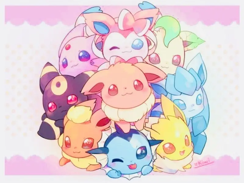 Chibi Pokemon bức ảnh dễ thương với Bulbasaur đáng yêu