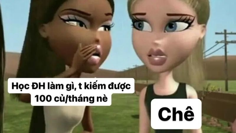 Meme đầy mỉa mai và dí dỏm