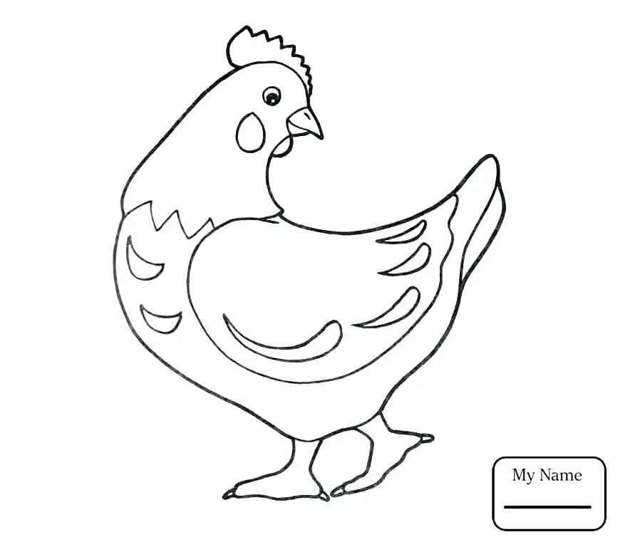 Painting colored chicken, helping children learn to color creatively.